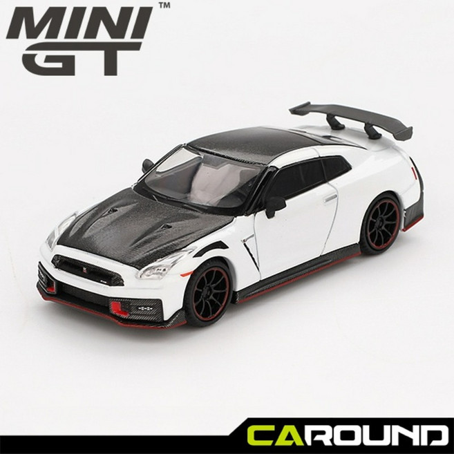 미니지티(1045) 1:64 닛산 GT-R (R35) 니스모 2024 - 브릴리언트 화이트 펄, 1개, 1045