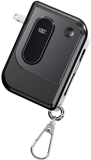 行動電源 伸縮自帶線 74Wh 雙口輸出, 20000mah（黑色）45W閃充, 20000mah（黑色）45W閃充