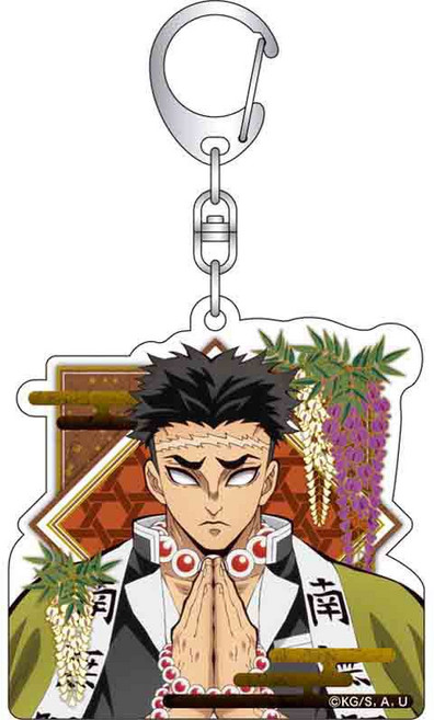 귀멸의 칼날 아크릴 캐릭터 키링 열쇠고리 가방고리 애니메이션 굿즈, C-10