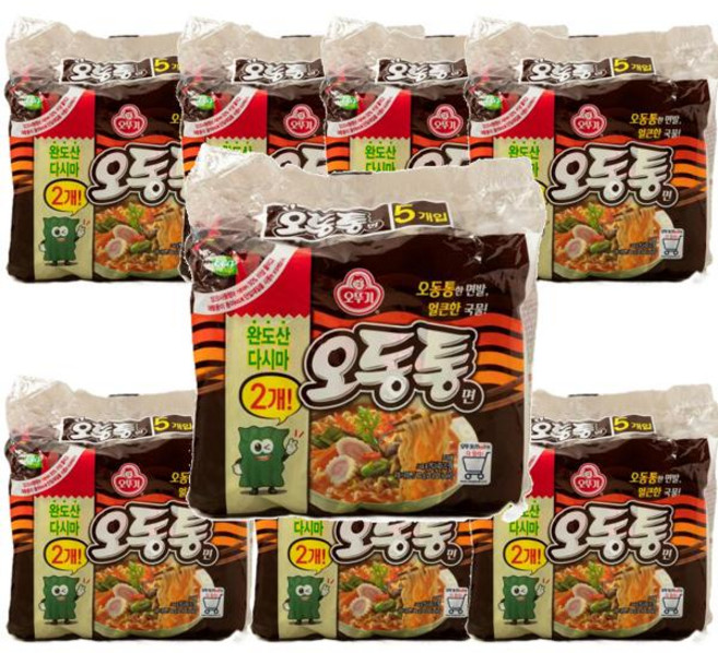 오뚜기 오동통면(다시마2) (120GX5) 120g 8개, 10세트