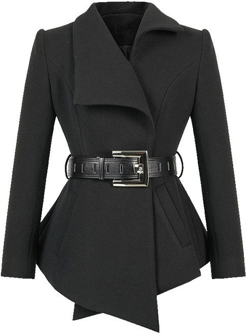 【御姐收腰】小西裝 西服外套 女裝外套 春裝外套 氣質西裝 修身顯瘦 黑色繫帶設計 通勤約會必備