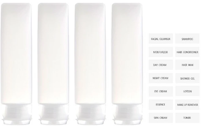여행용 화장품 소분용기 튜브 공병 세트, 4개, 30ml - 쿠팡