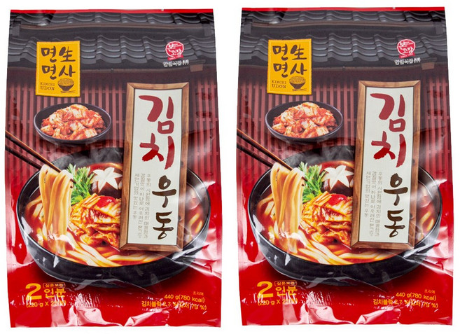 집에서 즐기는 맛집 본고장 면생면사 불짬뽕 김치우동 2인, 2개, 440g