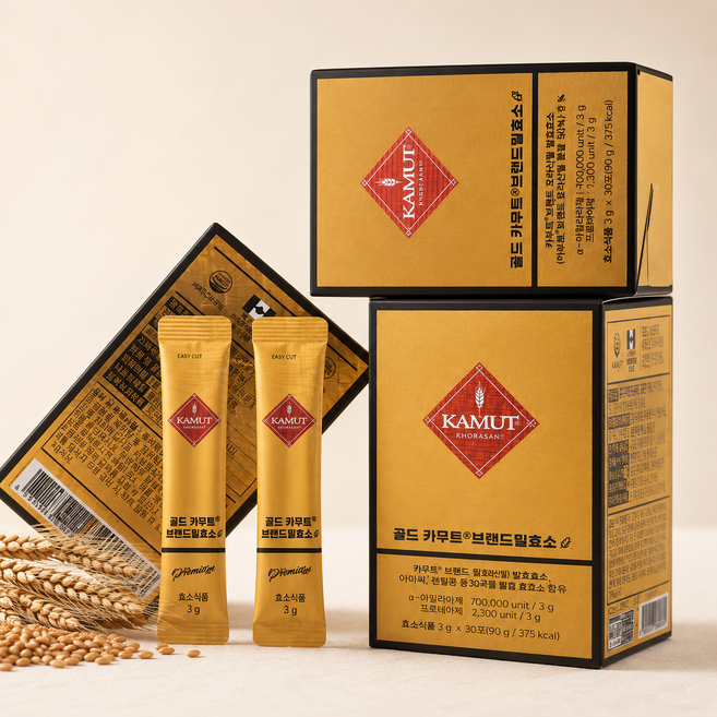 골드 카무트효소G 3개월분(2g*90포)+쇼핑백+파로저당썬칩, 3박스, 90회분
