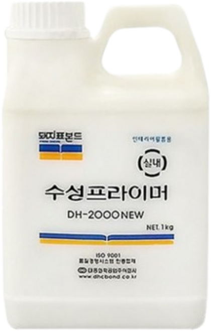 INVEN* 인벤 고급 수성 프라이머 인테리어용 (나무 장판 벽지 종이 필름 고무 도배) @안전2중포장@, 1개, 1kg