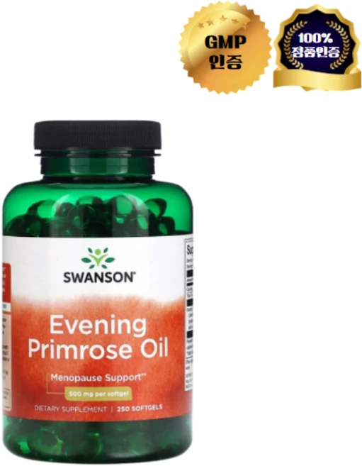 Swanson 달맞이 꽃 오일 500mg Evening Primrose Oil, 250정, 1개 - 쿠팡