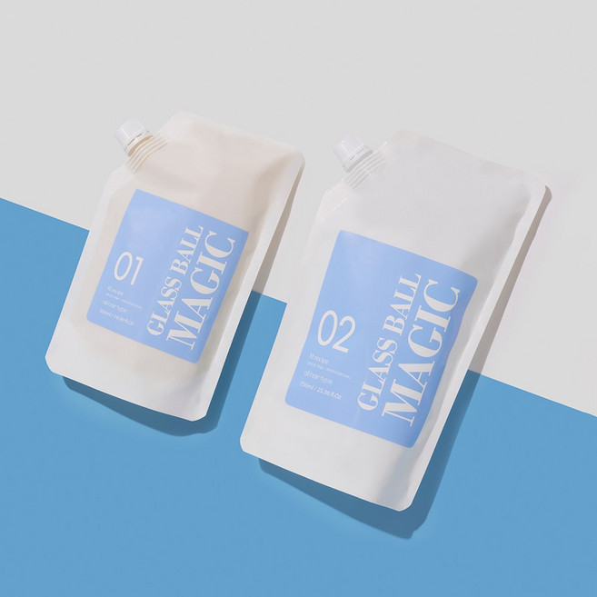 유리알매직 1제 500ml+2제 750ml 세트 치오매직 펌제 H레시피 에이치레시피, 1개, 500ml