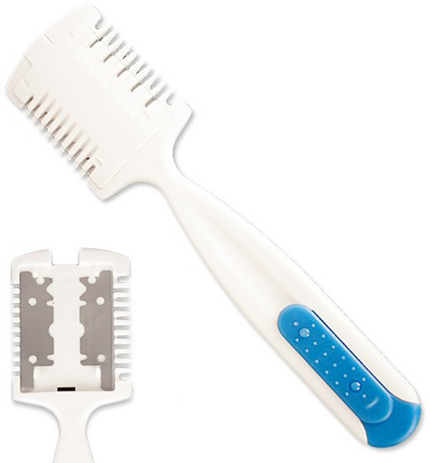 SMN 양면 헤어커터칼 커트 숱치기 레자칼 숱가위 미용가위, 1개