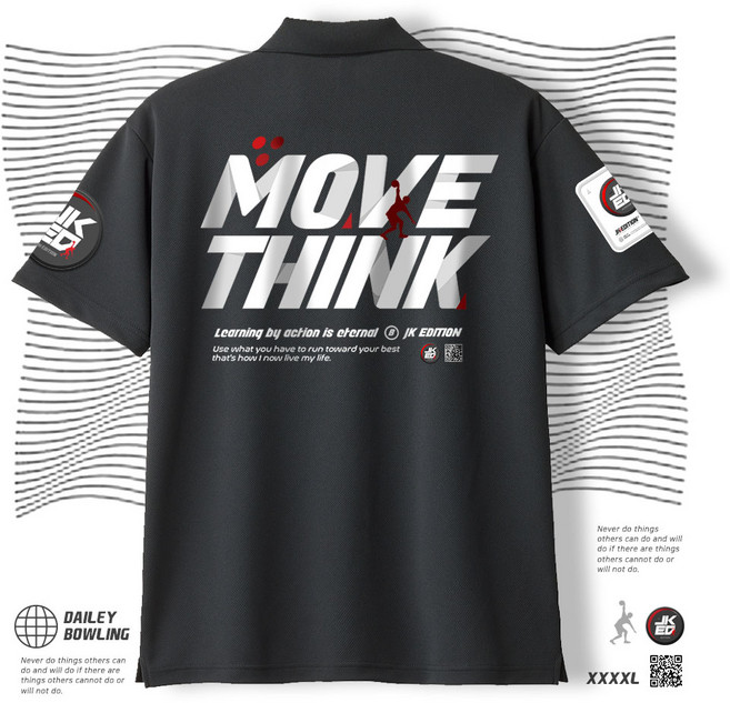JK에디션 MOVE THINK 무브 띵크 카라 볼링 티셔츠 남여 공용