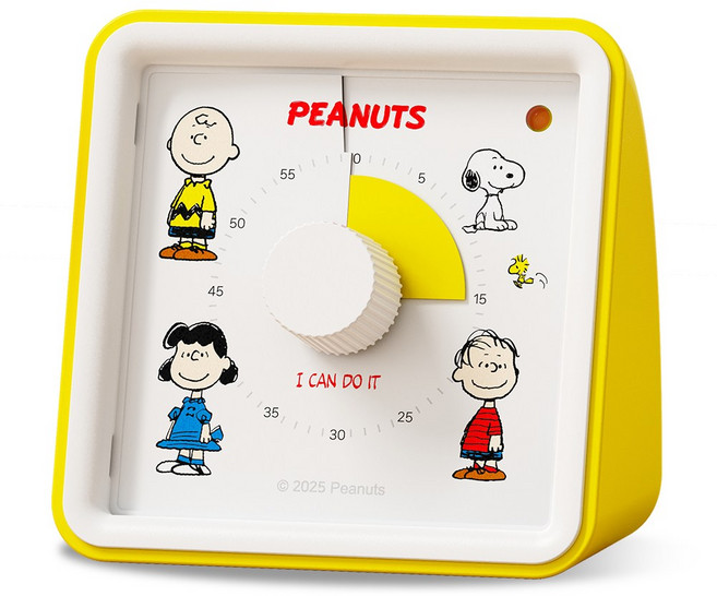 스누피 구글타이머 무소음타이머, 1개, 옐로우