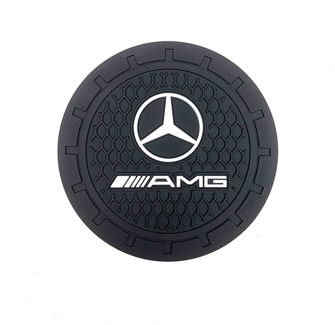 1+1 차량용 컵홀더 패드 매트, 벤츠 AMG