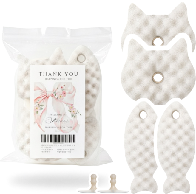 하루르르 주방 화장실 청소 설거지 수세미, 2세트, 2개