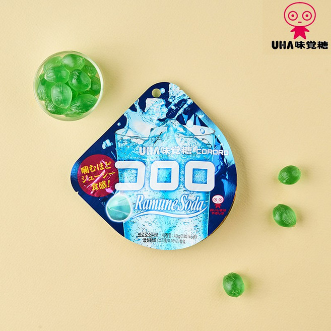 코로로 유하미카쿠토 소다향 젤리, 3개, 40g