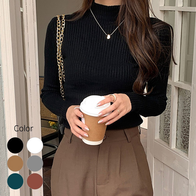 타니즈 골지 반폴라 여성 이너목티 아론