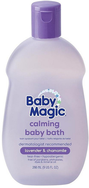 베이비매직 카밍 베이비 로션 라벤더 & 카모마일, Baby Magic 카밍 베이비 바스 라벤더 캐모마일, 1개, 266ml
