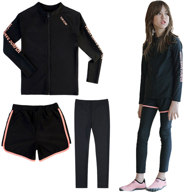 아동 주니어 수영복 초등 래쉬가드 남아 래쉬가드 여아 래쉬가드 상하 세트 생존수영복