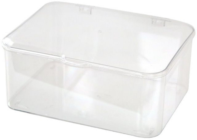 롤링페이퍼 다용도 투명 보관함 머리끈 사무용품 마스크팩 수납함, 1개, 투명(23.5x17.5x10cm)