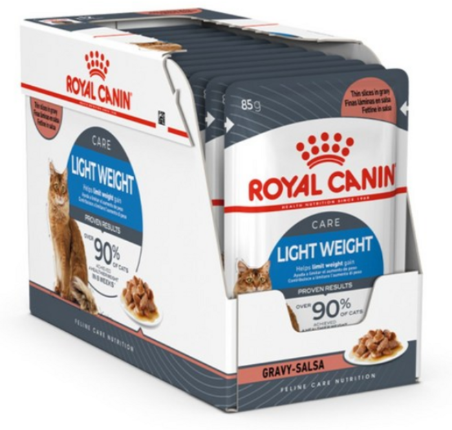 로얄캐닌 고양이습식사료 그레이비 라이트웨이트 케어 파우치, 85g, 돼지, 24개