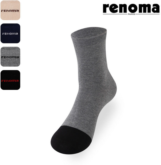 [레노마] 남자 캐주얼 스포츠 중목 사계절 양말 RM3305 10족