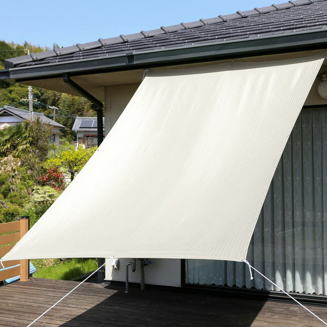 선 쉐이드 차양 어닝 폭 190 × 길이 240cm 1 장 단테 2 (아이보리), 상세페이지 참조