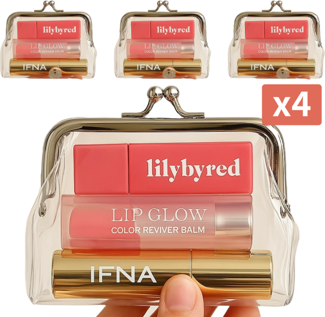 IFNA 엄마동전지갑 투명 미니 파우치