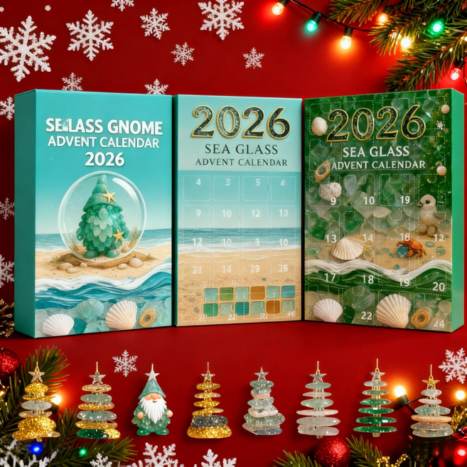 크리스마스 어드벤트 캘린더 달력 크리스마스 트리 장식 아크릴 오너먼트, 1개, 민트 그린