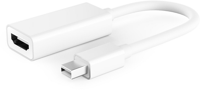 BASIX D2 DP to HDMI 케이블, D2-화이트