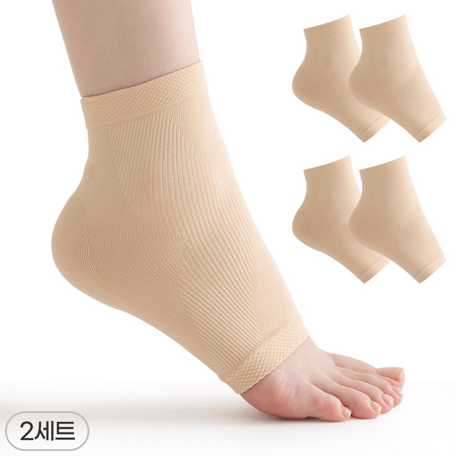 케어릭스 풋패드 프리미엄 라이크라 원사 사용 국산 발뒤꿈치 각질 케어, 40g, 2개, 2개입, 보습양말