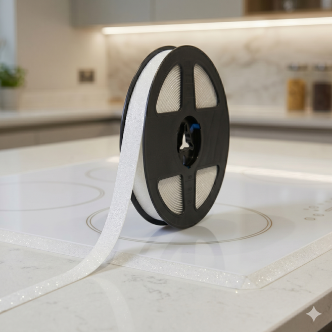 브로키 강력접착 주방 인덕션 욕실 변기 틈새 보호테이프, 1개, 화이트