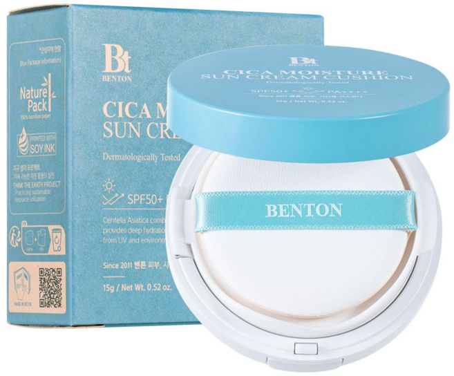 [벤튼] 시카 수분 온가족 톤업 선쿠션 SPF50+ / PA++++, 1개, 15g