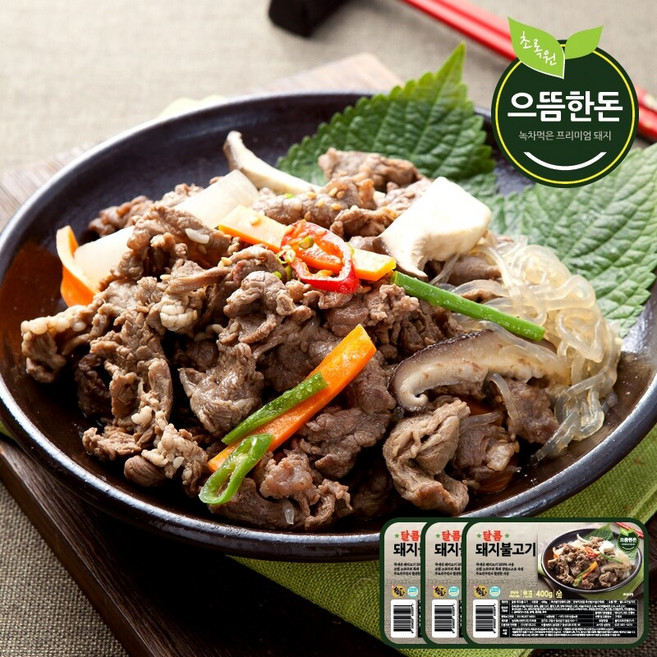 [으뜸한돈] 국내산 달콤 돼지불고기 400g x3팩, 3개