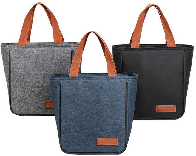 휴니프 보온 보냉 가방 도시락가방 런치백 보냉백, 네이비, 1개