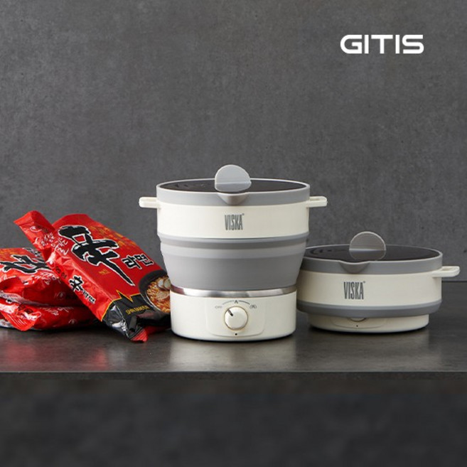 [MD추천] 지티스 변색없는 접이식 전기포트 여행용 라면 햇반 커피 휴대용 캠핑용 분유포트, 없음, 상세설명 참조