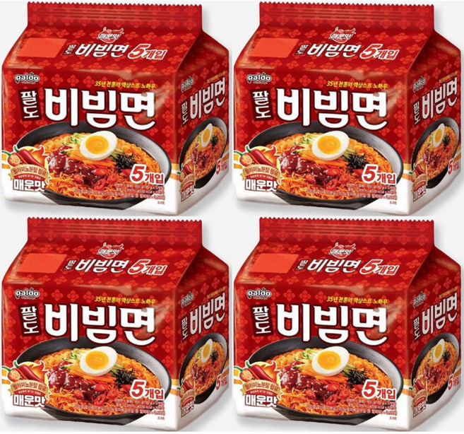 팔도비빔면 매운맛 130g, 20개