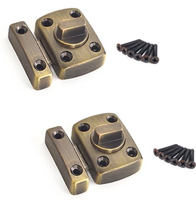 고급 여닫이 잠금쇠 엔틱 소, 2개