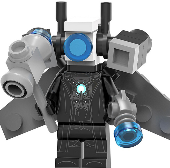 핸드브릭 팩토리 커스텀 미니브릭 피규어 스키비디 토일렛 호환 블록호환, 13. 타이탄 카메라맨, 1개