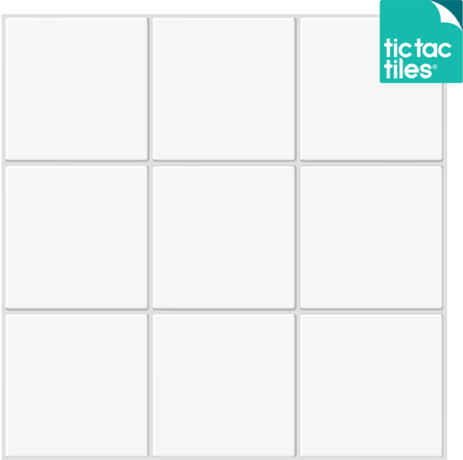 틱택타일 티커타일 빅스퀘어 내추럴화이트 붙이는타일 DIY 셀프인테리어