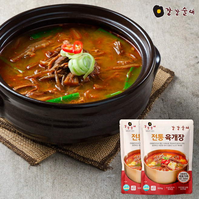강강술래 전통 육개장 500g, 2개