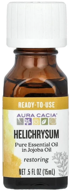 아우라카시아 순수 에센셜 오일 헬리크리섬 15ml(0.5fl oz), 15ml, 1개 - 쿠팡