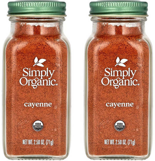 Simply Organic 카옌페퍼 케이엔페퍼 Cayenne Pepper, 71g, 2개