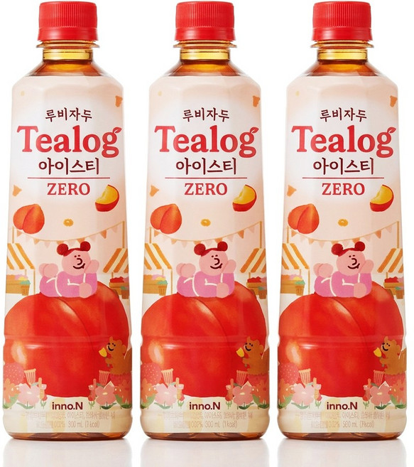 티로그 루비자두 아이스티 제로칼로리, 12개, 500ml