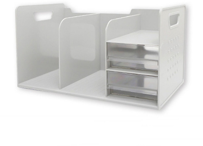 코히모 책꽂이 북엔드 캐릭터 데스크 오거나이저 2단 서랍 수납함 4W216, 1개