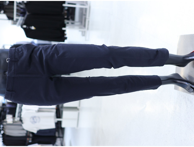 STCO 사계절 네이비 바이오워싱 히든 사이드밴드 면치노 스판 팬츠 바지 DPAVZ01M