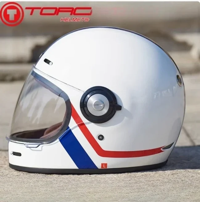 TORC T1 Motorycle 헬멧 모토 레트로 헬멧 남자 오토바이 타기 모토 크로스 빈티지 풀 페이스 헬멧 Capacet, 01 M, 02 As picture AB600C