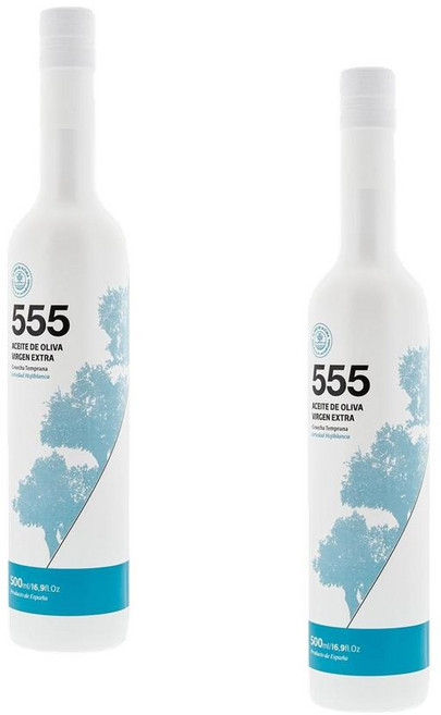 555 HOJIBLANCA Extra Virgin Olive Oil 555 호지블랑카 엑스트라 버진 올리브 오일 500ml 2팩, 2개