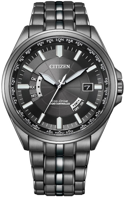 CITIZEN 星辰 GENTS 萬年曆 Eco-Drive光動能電波腕錶 CB0294-54E