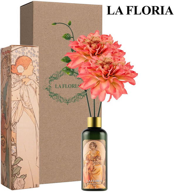 라플로리아 꽃 디퓨저, 1개, 200ml, S3.제주동백향/B3.달리아L12/레드