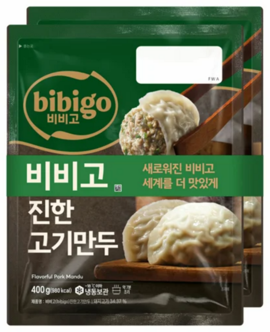 비비고 수제만둣집 진한 고기만두 400g 6봉, 1세트