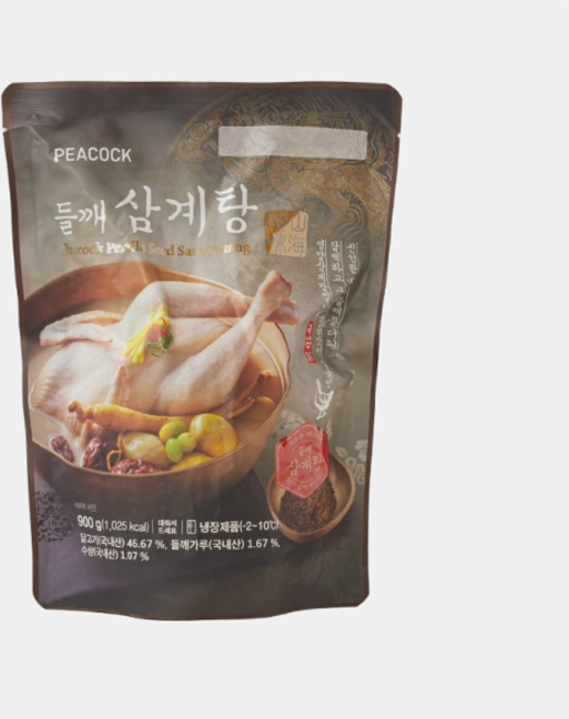 피코크 들깨삼계탕 900g, 2개