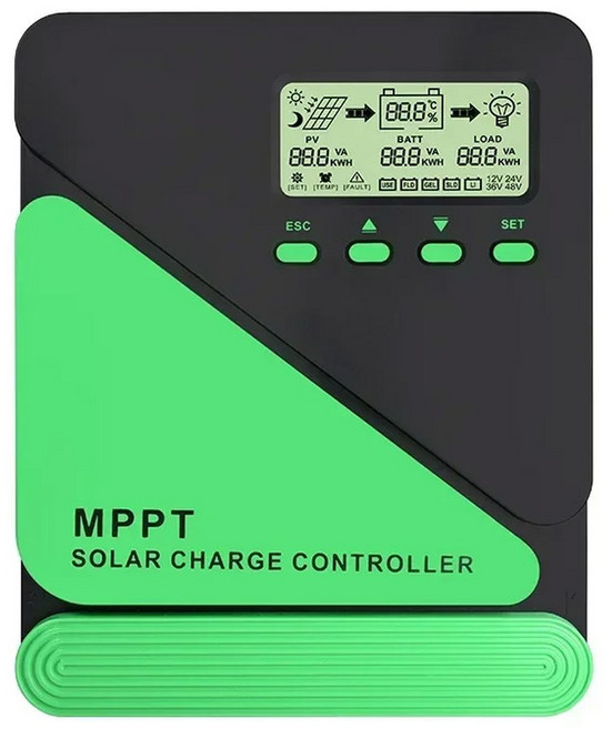 12/24V MPPT 태양열 충전 컨트롤러 와이파이 태양 전지 패널 레귤레이터 LCD USB Lifepo4 납 산성 리튬 배터리 10A - 60A, Green WIFI MPPT, 12V 24V Auto, 10A Wifi MPPT